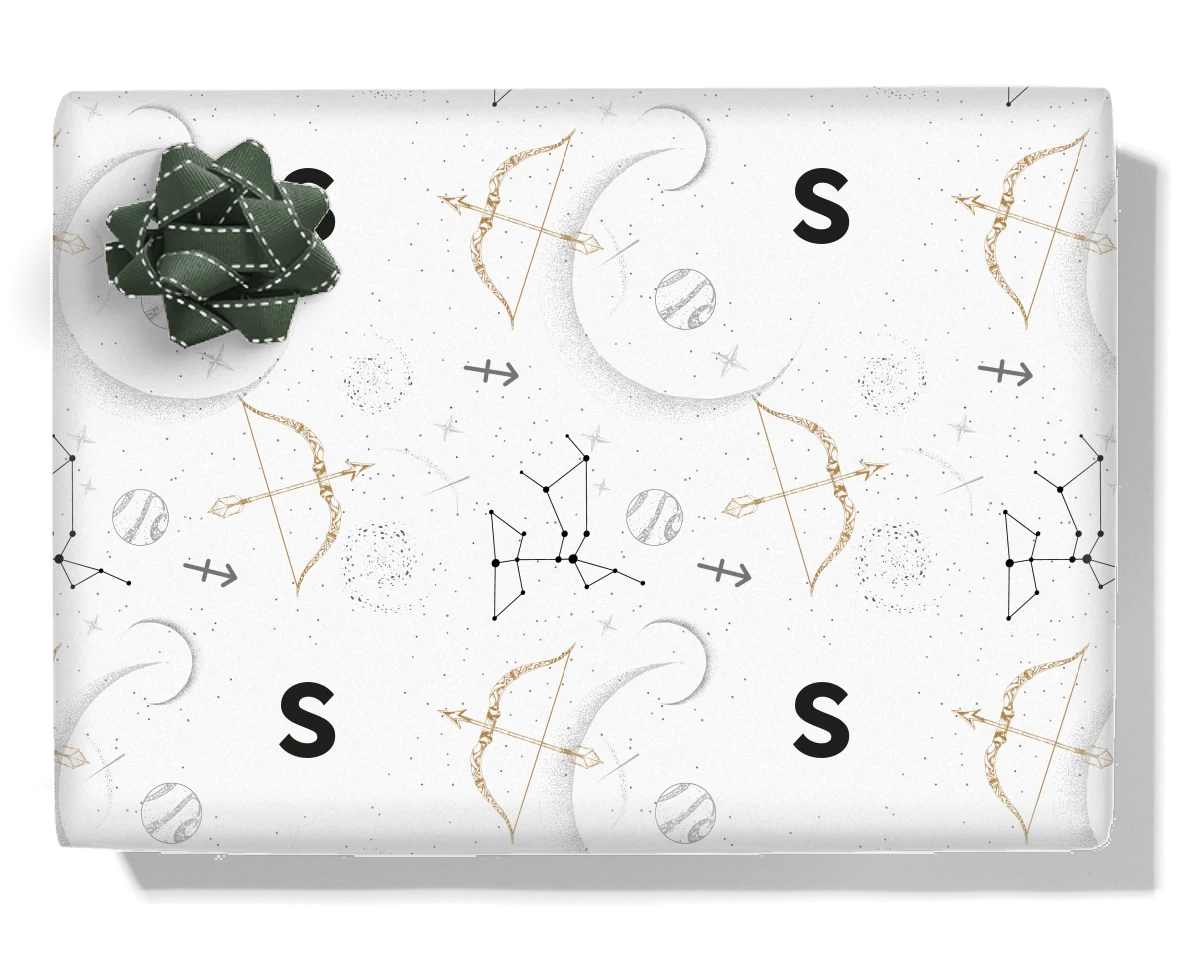 Sagittarius Personalised Wrapping Paper