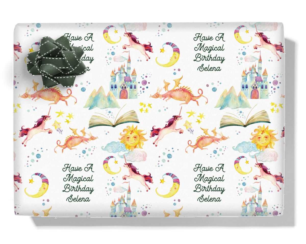 Fairytale Personalised Wrapping Paper
