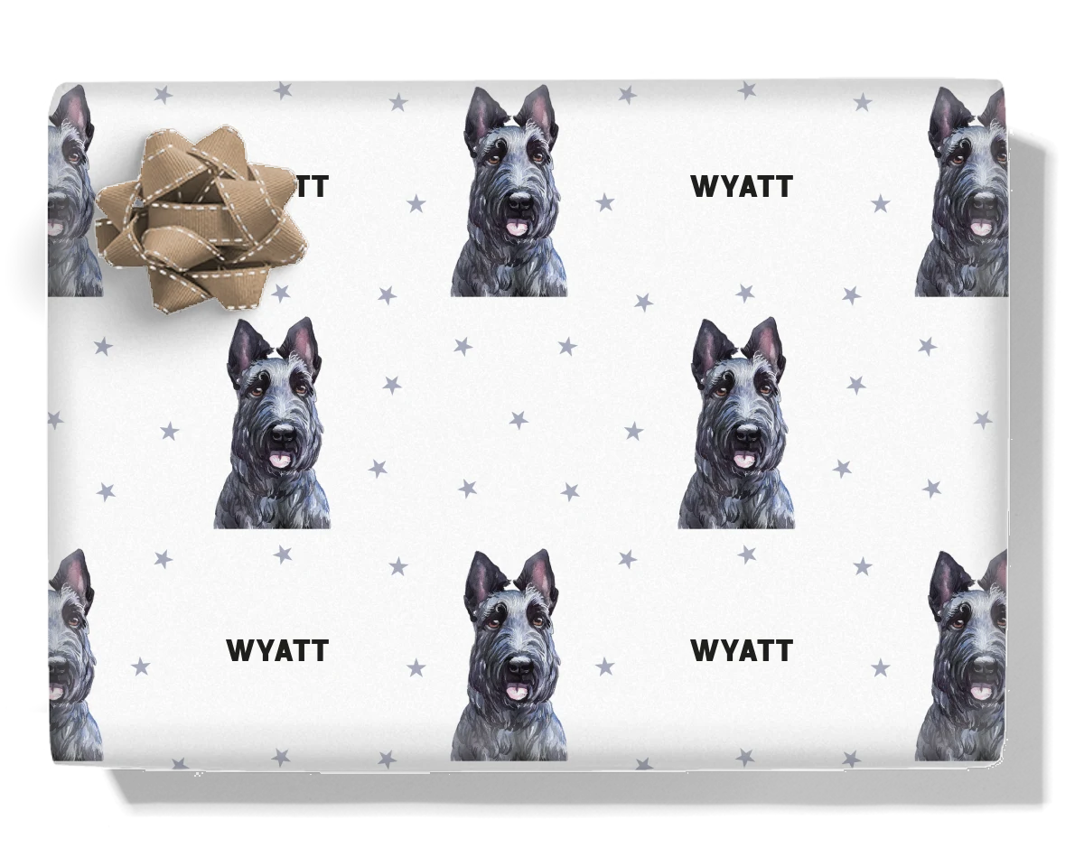 Scottish Terrier Personalised Wrapping Paper