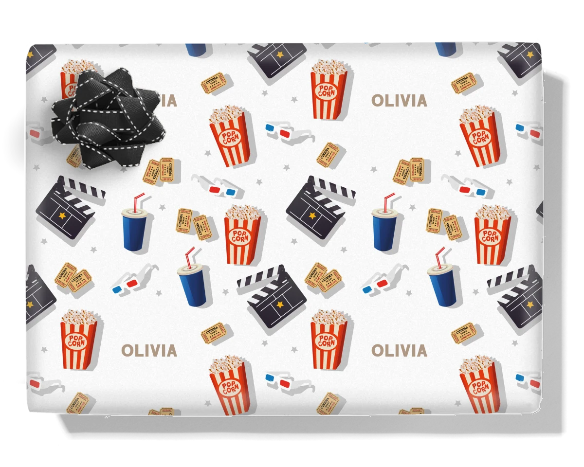 Cinema Personalised Wrapping Paper