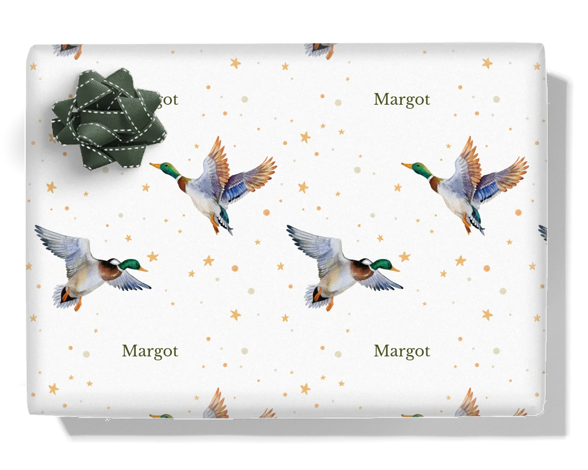 Ducks Personalised Wrapping Paper