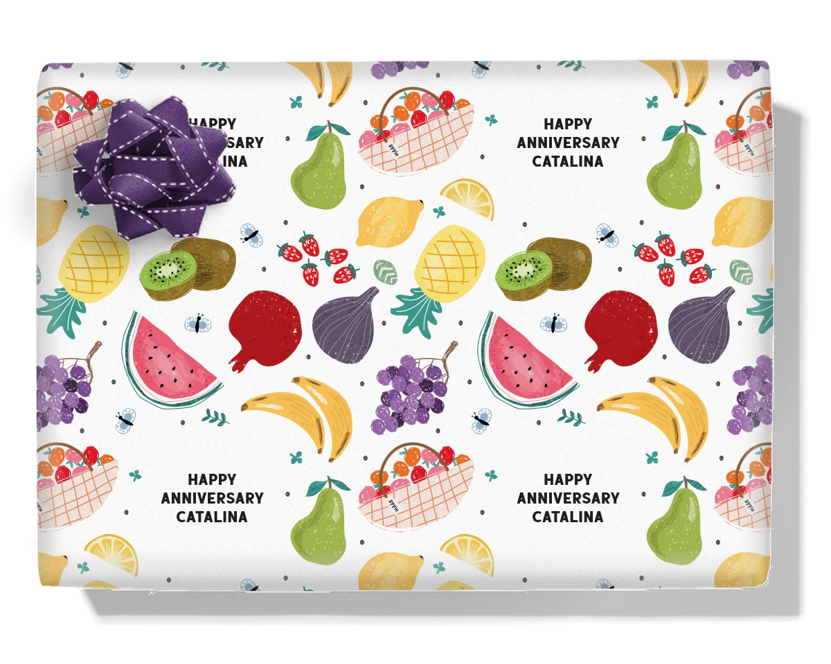 Fruits Personalised Wrapping Paper