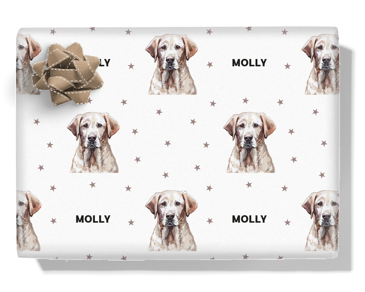 Labrador Personalised Wrapping Paper