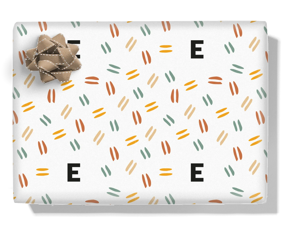 Paint Strokes Personalised Wrapping Paper