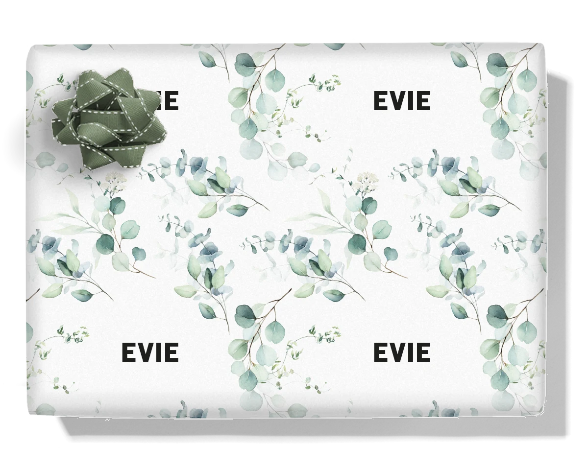 Eucalyptus Personalised Wrapping Paper