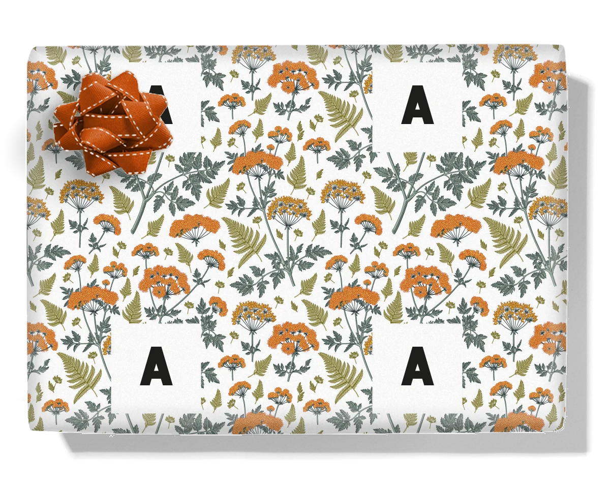 Vintage Blooms Personalised Wrapping Paper