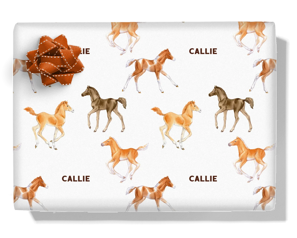 Foals Personalised Wrapping Paper