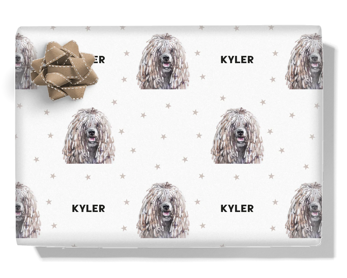 Komondor Personalised Wrapping Paper
