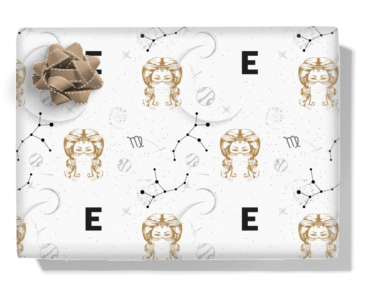 Virgo Personalised Wrapping Paper