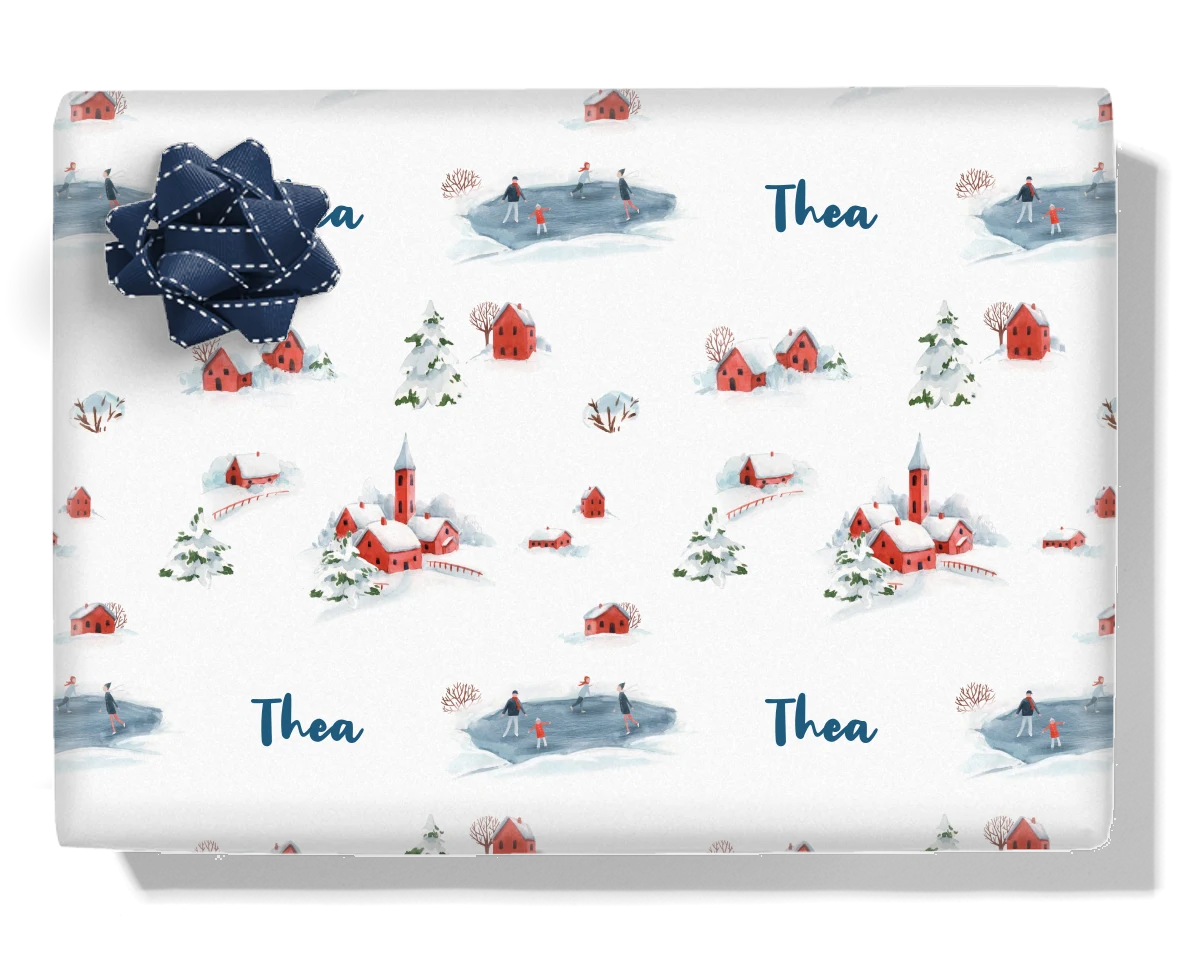 Winter Wonderland Personalised Wrapping Paper