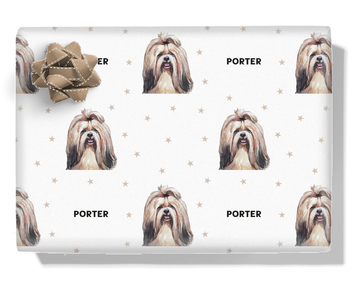 Shih Tzu Personalised Wrapping Paper