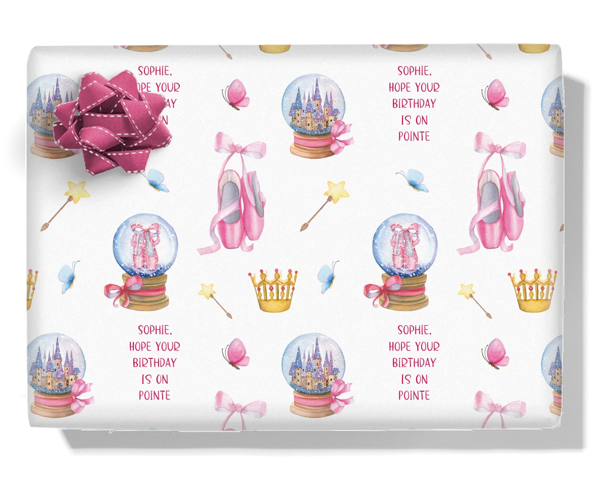 Ballet Princess Personalised Wrapping Paper