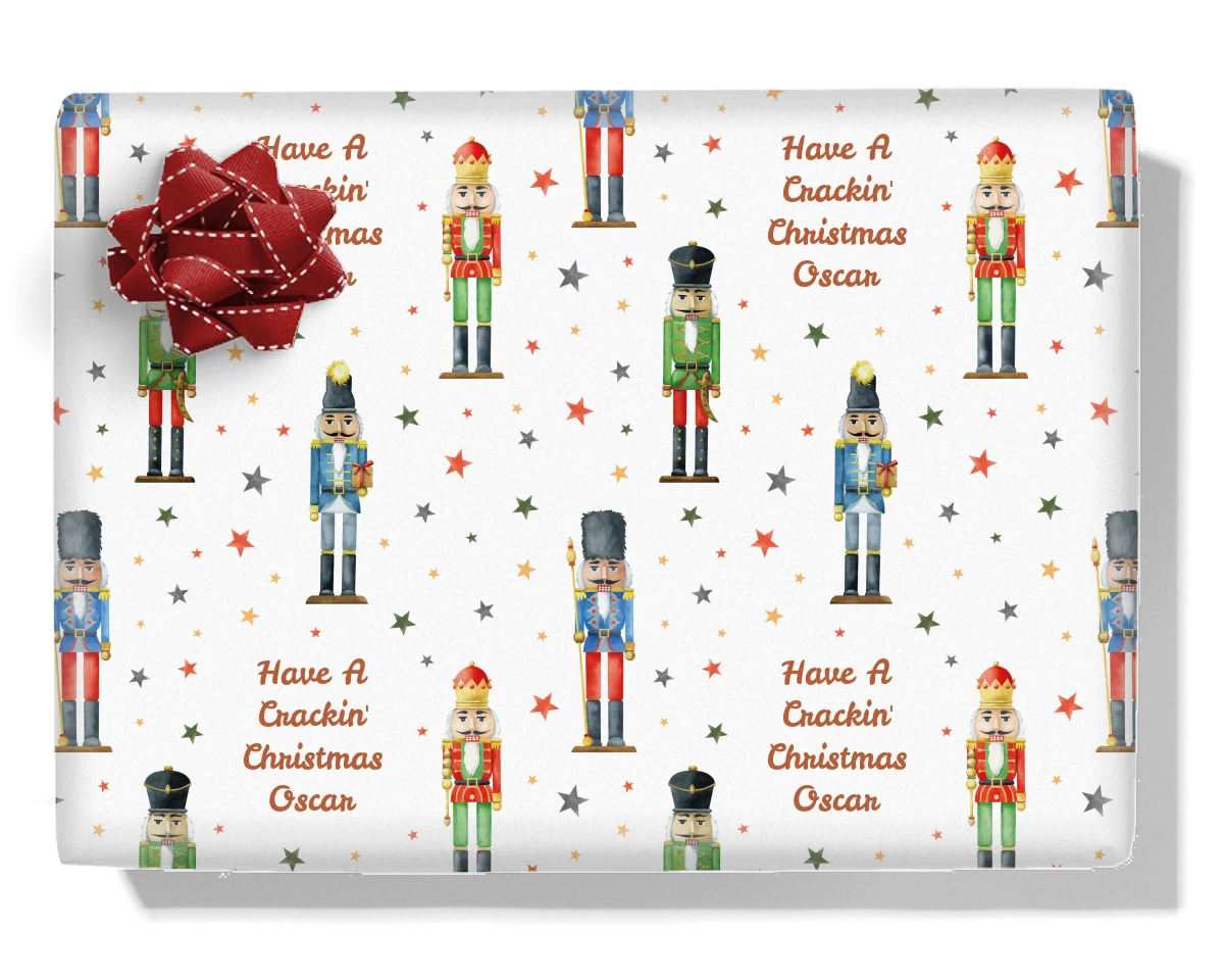 Nutcracker Stars Personalised Wrapping Paper