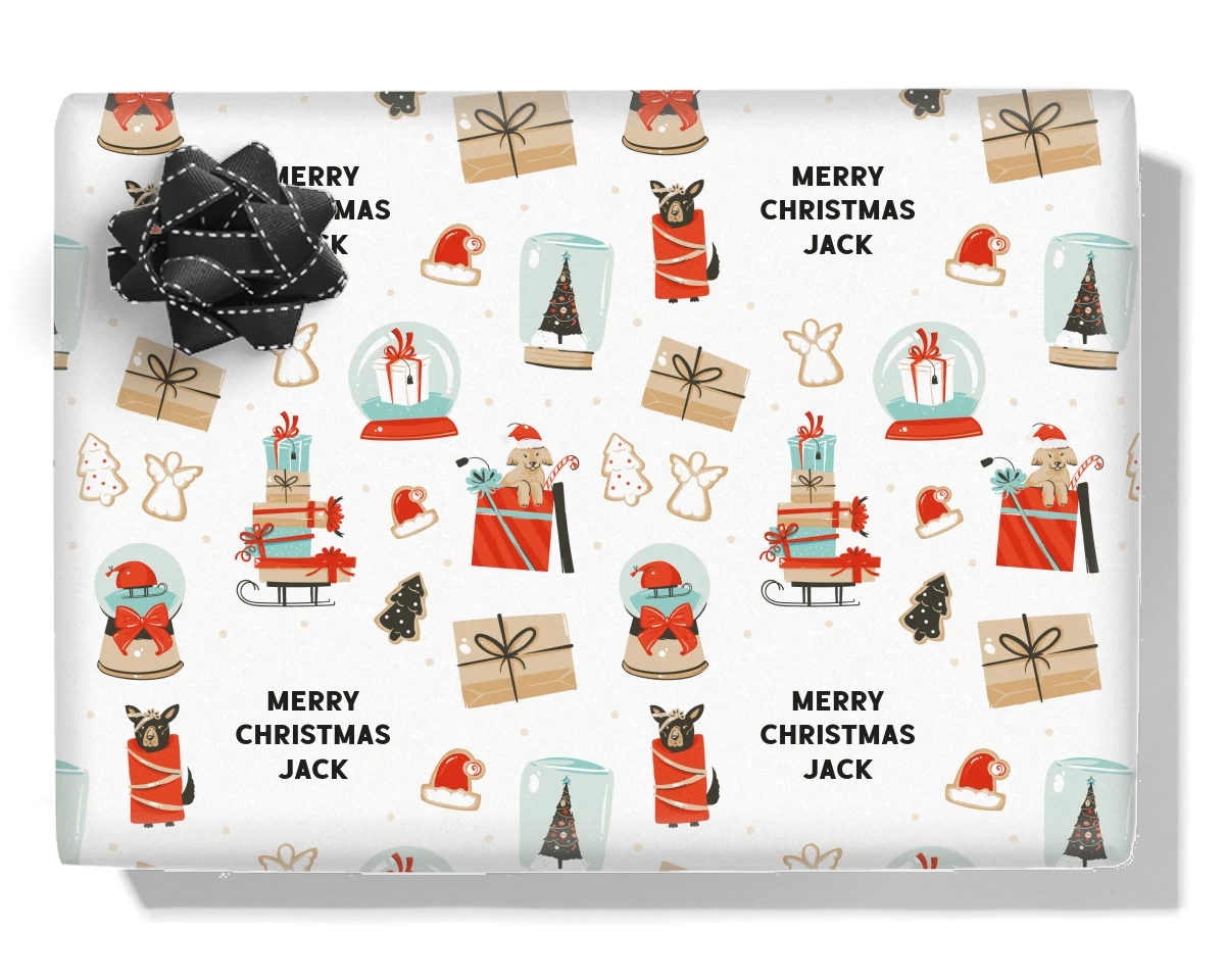 Christmas Presents Personalised Wrapping Paper